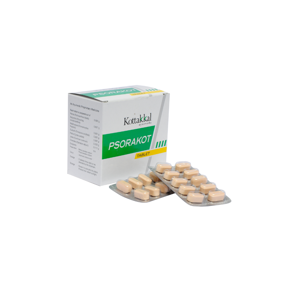 Kottakkal Arya Vaidyasala Psorakot Tablet - 100 Tabs image 1