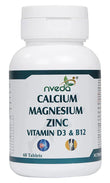 Nveda Calcium Magnesium Zinc Vitamin D3 & B12 Tablets -60 tabs - Pack of 1 image 1