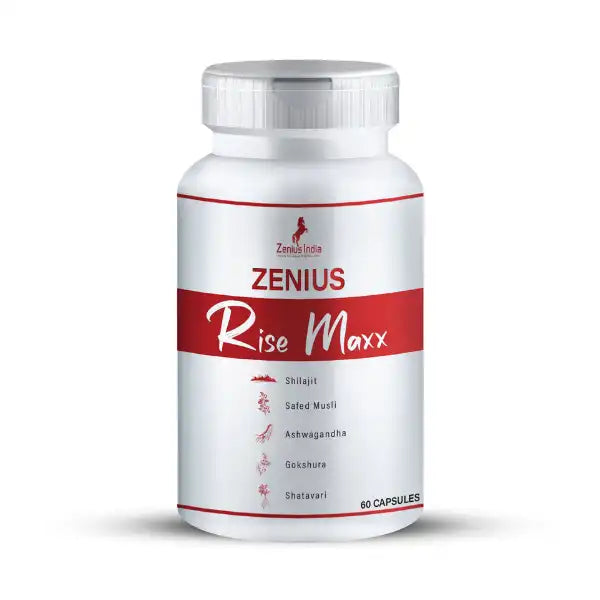 Zenius India Rise Maxx – Herbal Vitality Supplement (60 Capsules) image 1