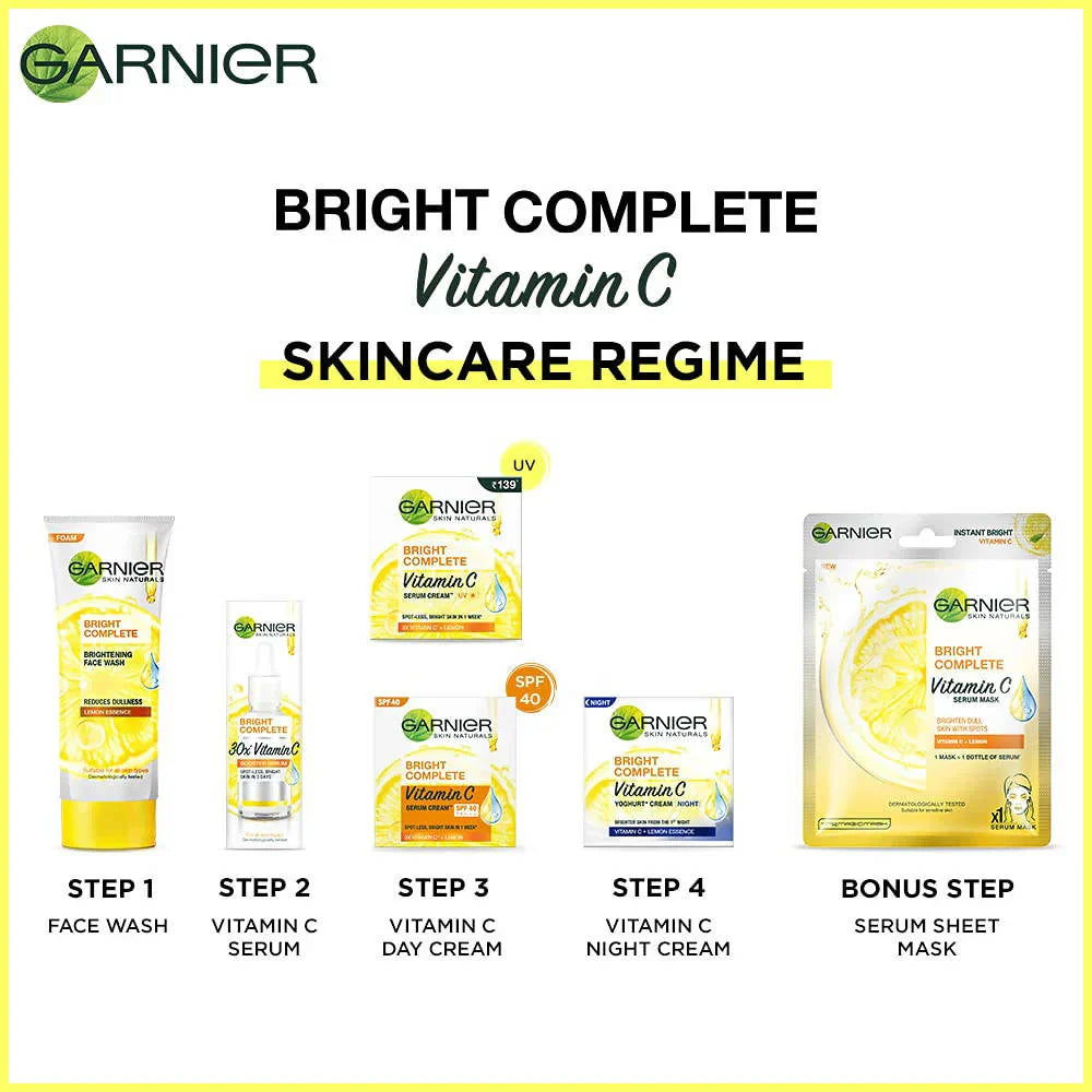 Garnier Bright Complete Vitamin C Booster Face Serum -30 ml image 4
