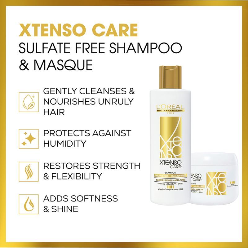 L'oreal Paris Professionnel Xtenso Care Shampoo & Mask - Combo image 5