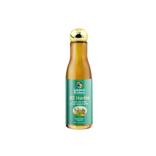 Lakshmi Krishna Naturals 32 Herbs Hair Oil for Hair Regrowth -200 ml image 1