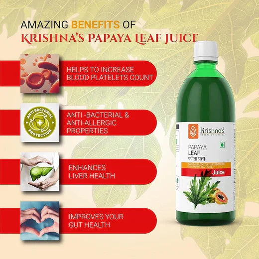 Krishna's Herbal & Ayurveda Papaya Leaf Juice image 2