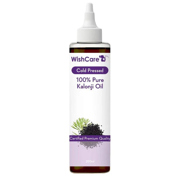 Wishcare Premium Cold Pressed Kalonji - Onion Black Seed Hair Oil -200 ml image 1