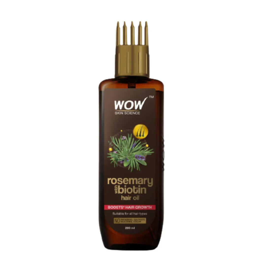 Wow Skin Science Rosemary With Biotin Hair Growth Oil -200 ml image 1