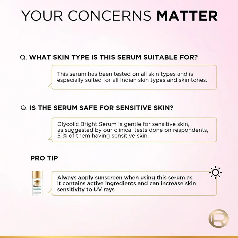L'Oreal Paris Glycolic Bright 8% [Melasyl + Niacinamide] Face Serum For Brightening Dark Spots image 10