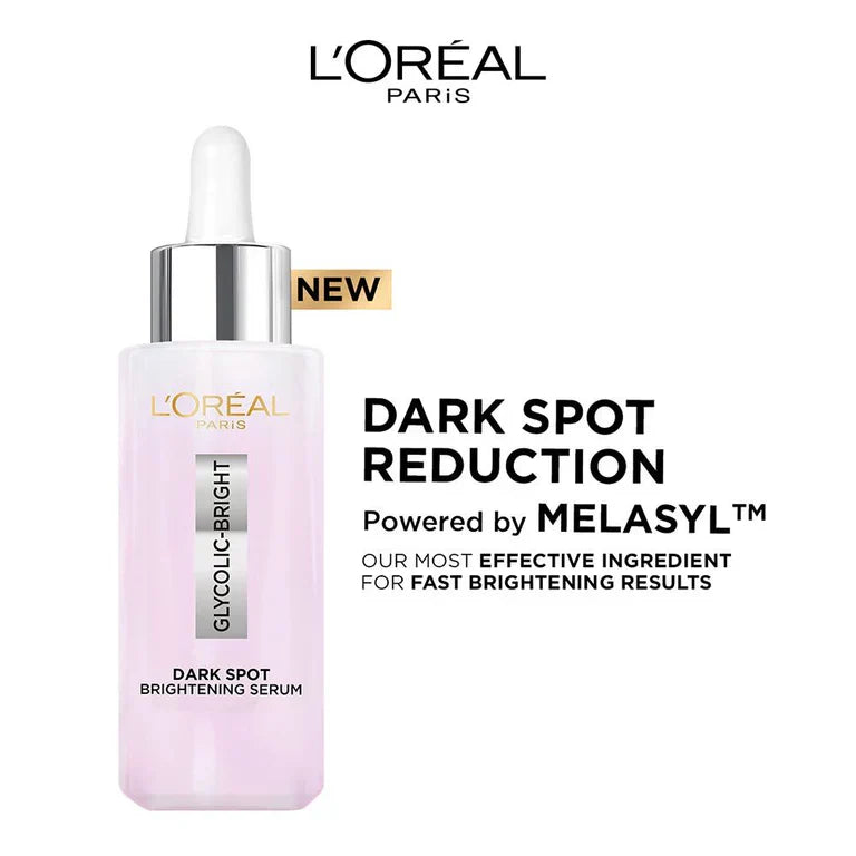L'Oreal Paris Glycolic Bright 8% [Melasyl + Niacinamide] Face Serum For Brightening Dark Spots image 3
