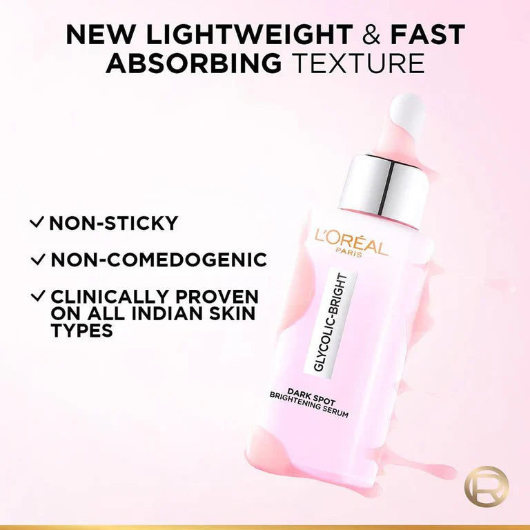 L'Oreal Paris Glycolic Bright 8% [Melasyl + Niacinamide] Face Serum For Brightening Dark Spots image 6