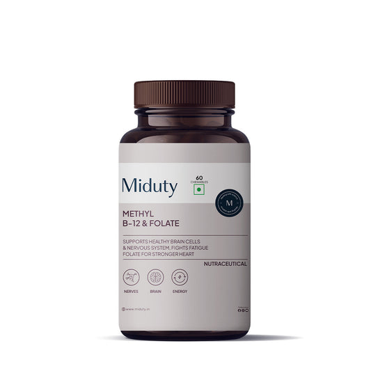 Miduty By Palak Notes Methyl B-12 & Folate Chewable Tablets - 100 Tabs image 1