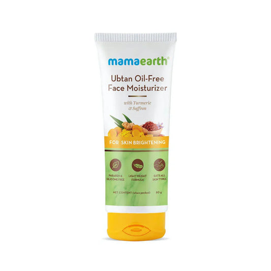 Mamaearth Ubtan Oil-Free Face Moisturizer with Turmeric & Saffron -80 ml image 1