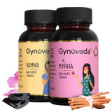 Gynoveda PCOS Vamha Ayurvedic Pills & Myrha Ayurvedic Pills - Kit image 1