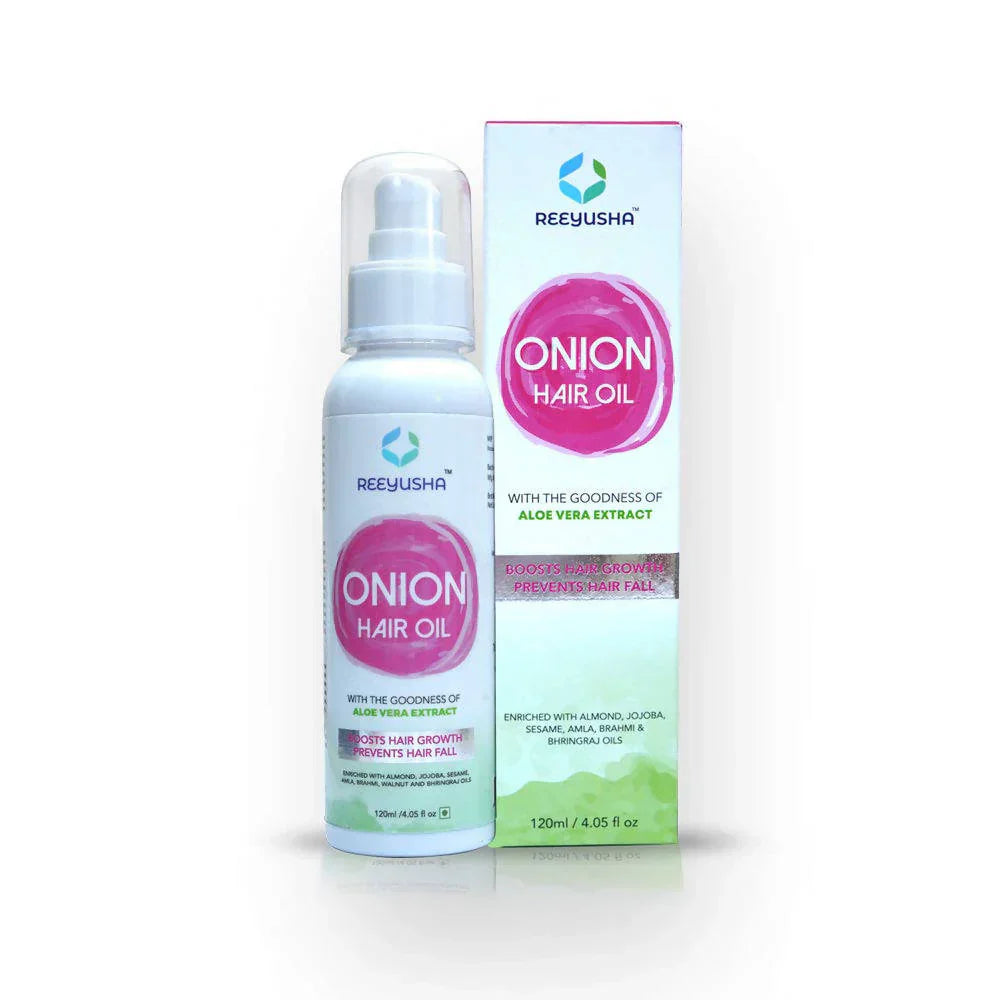 Reeyusha Onion Hair Oil with Aloe Vera Extract -120 ml image 1