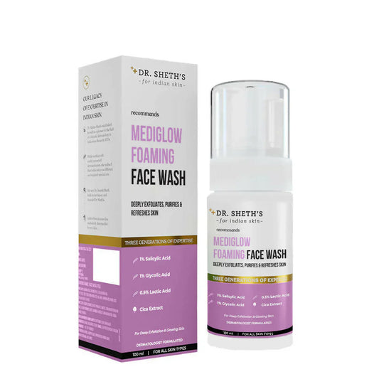 Dr. Sheth's Mediglow Foaming Face Wash --100 ml image 1