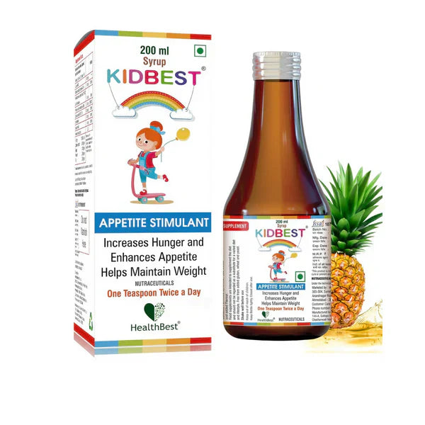 HealthBest Kidbest Appetite Stimulant Syrup for Kids - 200 ml image 1