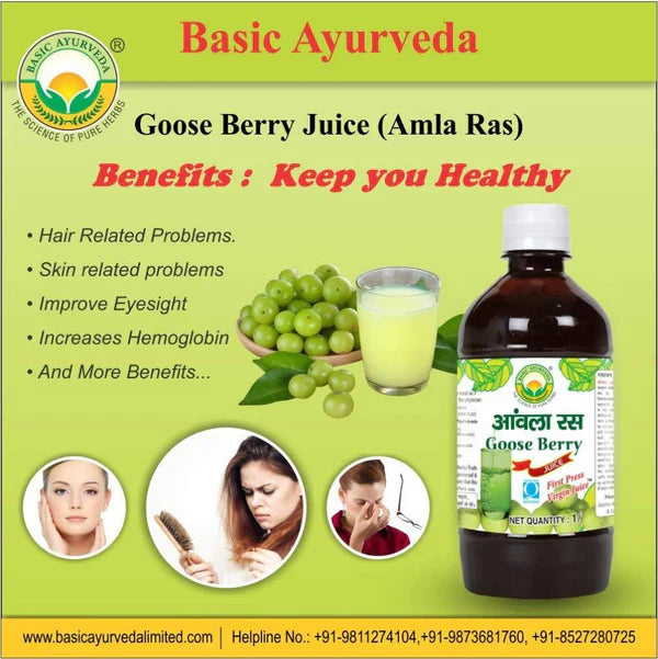 Basic Ayurveda Goose Berry Juice - 1 L image 2