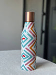 White Wine Copper Water Bottle - 1 Ltr image 1
