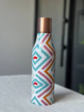 White Wine Copper Water Bottle - 1 Ltr image 1