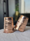 Copper silver touch water glass - 300ml -  Pack of 2 image 4
