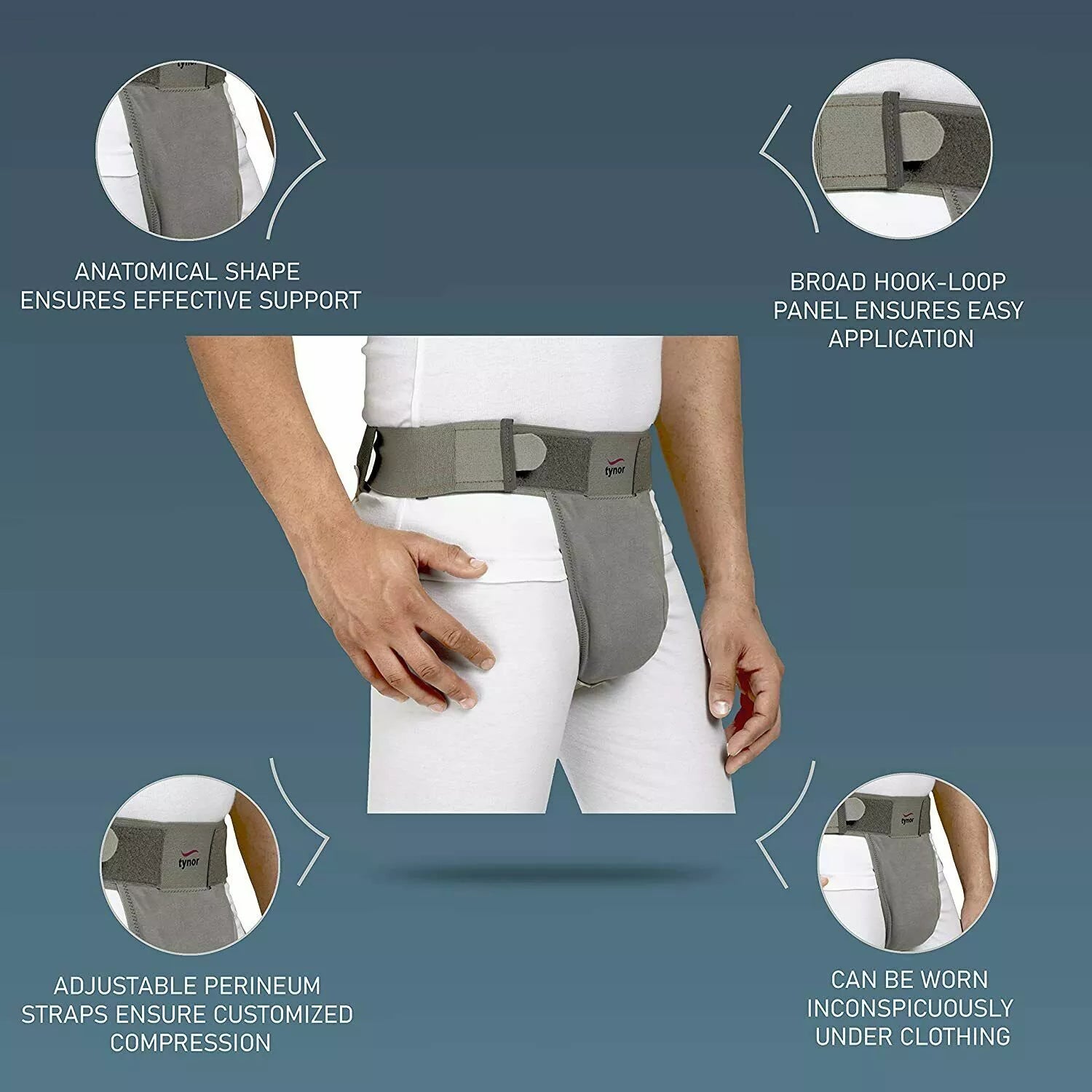TYNOR scrotal support for Men - Gray image 3