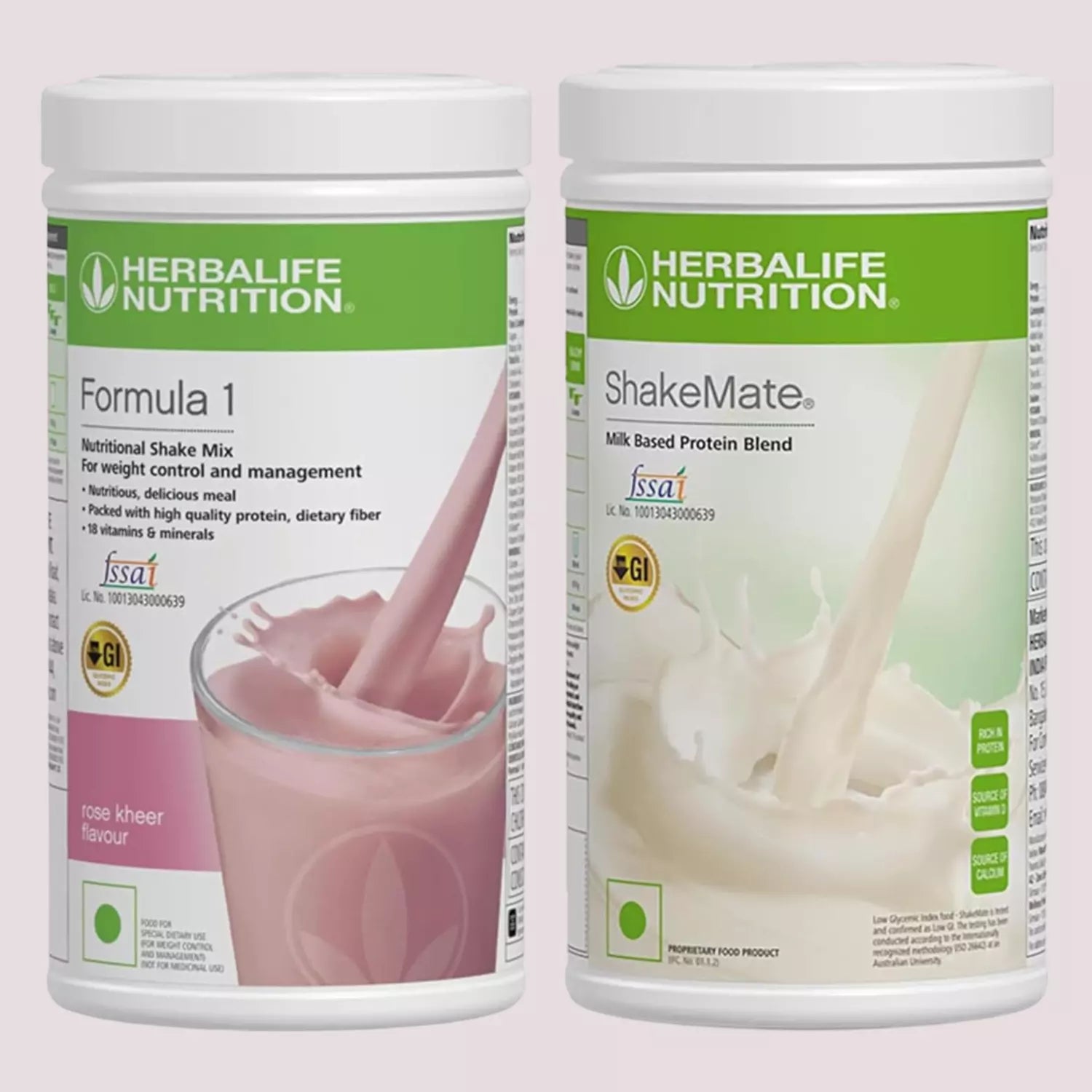 Herblife Formula 1 Shake Mix Rose Kheer Flavour And Shakemate image 1