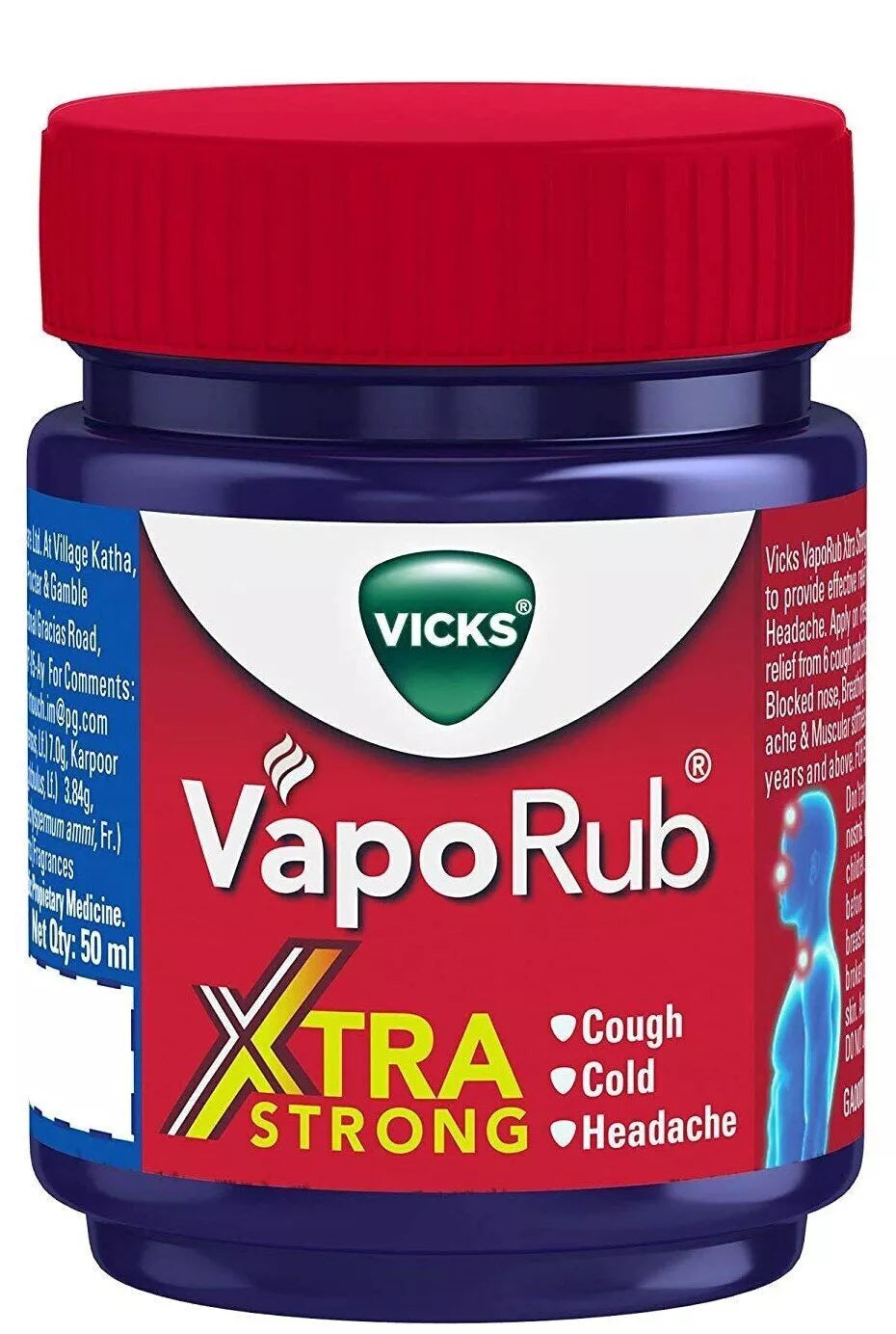 Vcicks VapoRub Xtra Strong, 50 ml (pack of 3) image 2