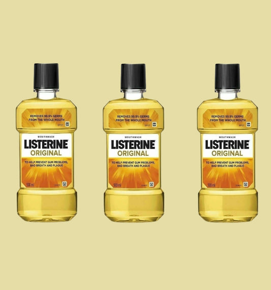 Listerine Original Antiseptic Mouthwash 250ml – Triple Pack Offer image 1