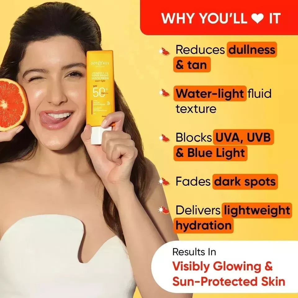 Dot & Key Vitamin C + E Super Bright Sunscreen SPF 50+++ 50gm image 3