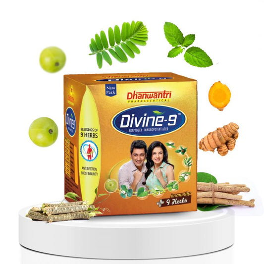Dhanwantri Pharmaceutical Divine 9 Adptogen Immunity Booster image 1