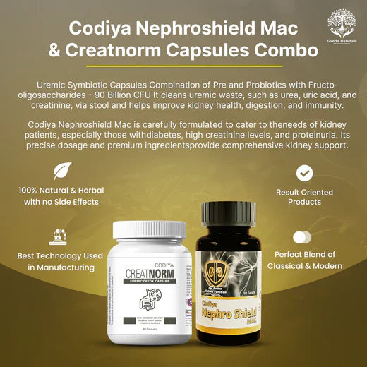 Uveda Naturals Codiya Nephroshield Mac & Creatnorm Capsules image 2