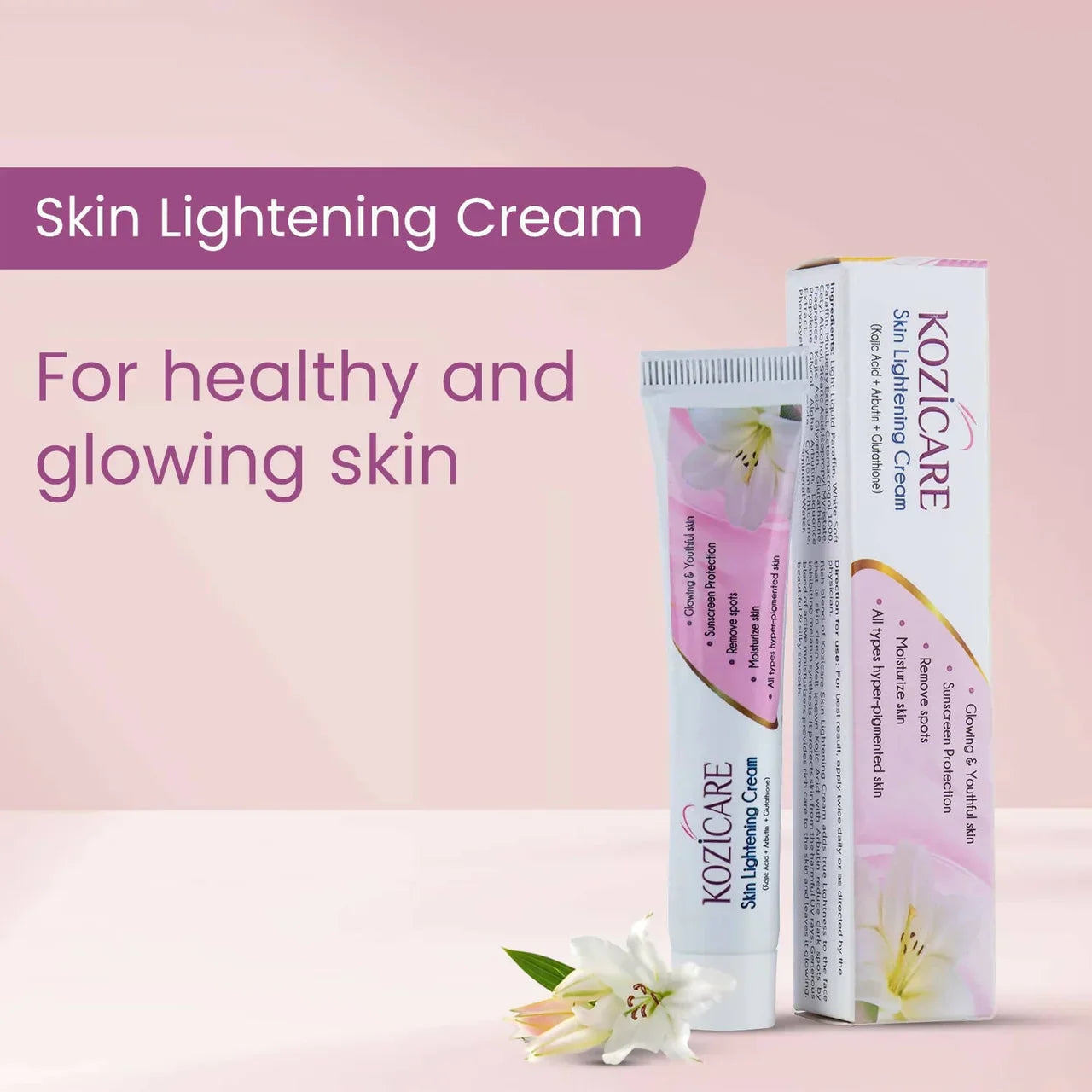 Healthvit Kozicare Skin Lightening Cream -15 gm image 2