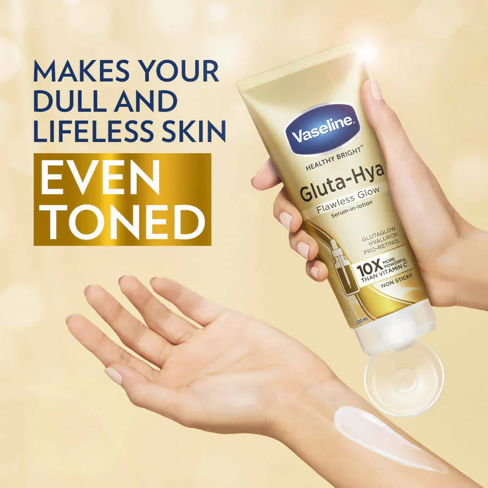 Vaseline Gluta-Hya Flawless Glow Serum-In-Lotion -200 ml - Pack of 1 image 3