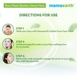 Mamaearth Rose Water Bamboo Sheet Mask with Rose Water & Milk -25 gm image 4
