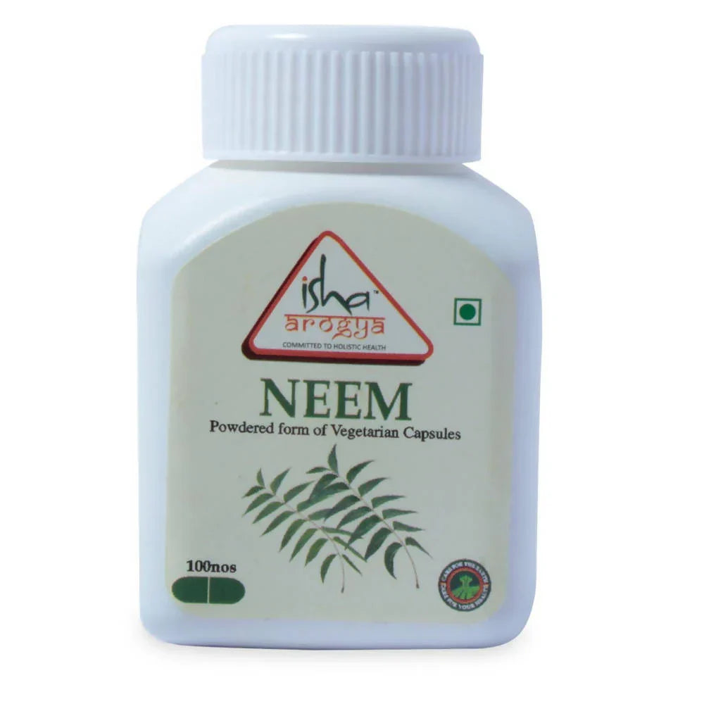 Isha Arogya Neem Powder Veg Pills -100 caps image 1