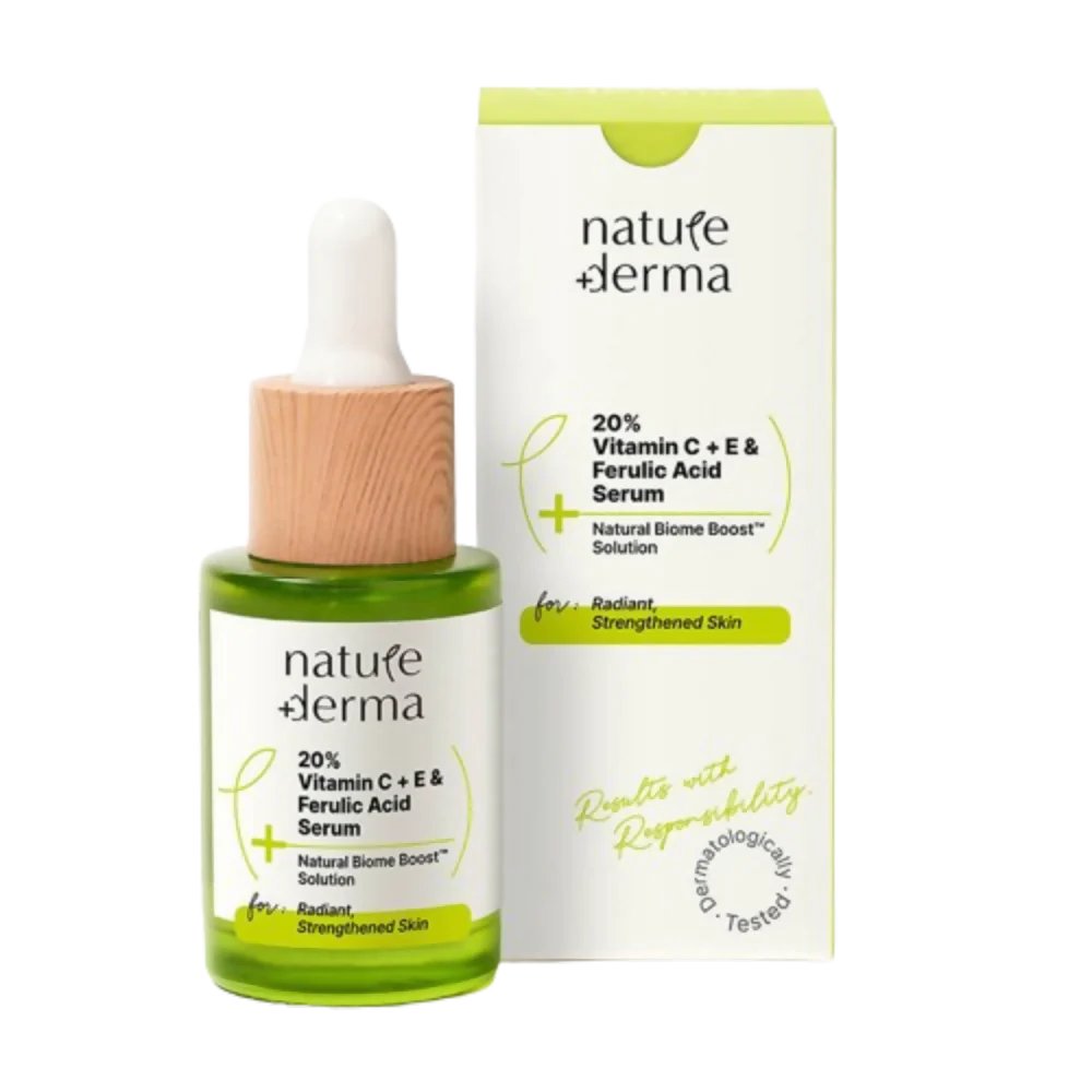 Nature Derma 20% Vitamin C + E & Ferulic Acid Serum -30 ml image 1