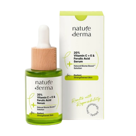 Nature Derma 20% Vitamin C + E & Ferulic Acid Serum -30 ml image 1